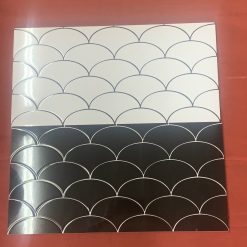 GẠCH VẢY CÁ  30×60CM MÀU TRẮNG – XANH – ĐEN – XAM -PHA TRỘN MÀU