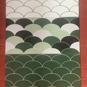 GẠCH VẢY CÁ 30×60CM MÀU TRẮNG - XANH - ĐEN - XAM -PHA TRỘN MÀU