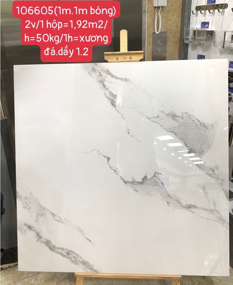 Gạch ốp lát 100x100 Trung Quốc trắng vân khói 106605 1 Gạch ốp lát 100x100 Trung Quốc trắng vân khói 106605