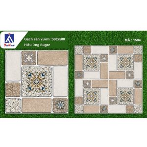 Gạch lát nền 50x50 Takao vàng cát hoa văn TK1504