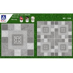 Gạch lát nền 50x50 Takao màu xám dị hình TK1536