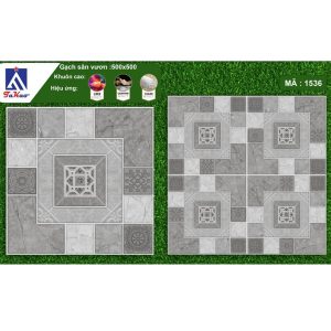 Gạch lát nền 50x50 Takao màu xám dị hình TK1536