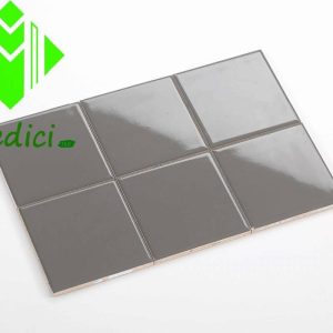 Gạch thẻ ốp tường màu cam bóng 100x100mm M1109