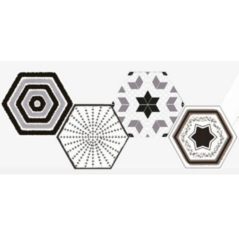 Gạch bông men lục giác nhập khẩu kích thước 520*600mm 52002 4 Gạch bông men lục giác nhập khẩu kích thước 520*600mm 52002 3