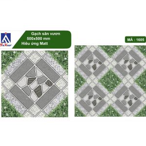 Gạch lát nền 50x50 Takao cỏ sỏi xám TK1605