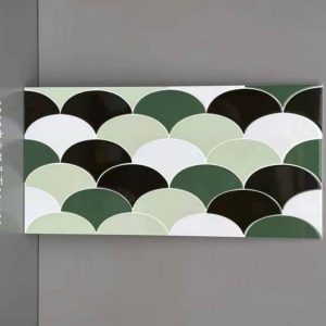 GẠCH VẢY CÁ  30×60CM MÀU TRẮNG – XANH – ĐEN – XAM -PHA TRỘN MÀU