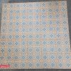 Gạch bông 20x20 cm trang trí hoa vàng xanh Royal 2209