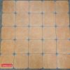 Gạch bông 20x20 cm trang trí vàng đậm Royal 2216
