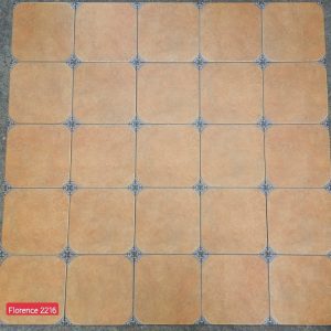 Gạch bông 20x20 cm trang trí vàng đậm Royal 2216