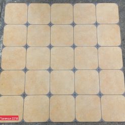 Gạch bông 20x20 cm trang trí Royal vàng kem 2218