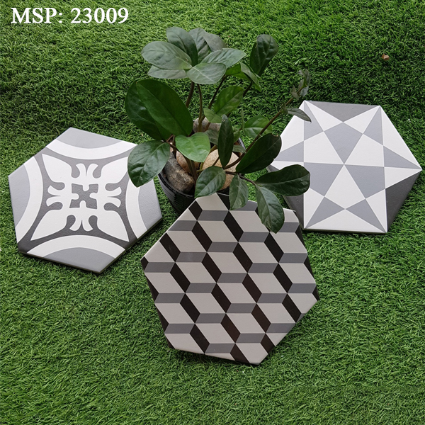 Gạch bông lát nền trang trí Trung Quốc 23009 5