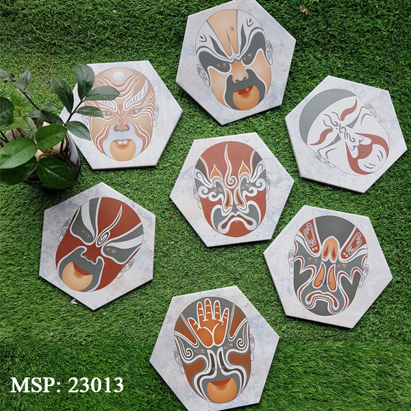 Gạch bông lát nền trang trí Trung Quốc 23013 1