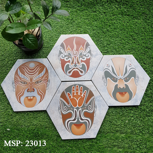 Gạch bông lát nền trang trí Trung Quốc 23013 3