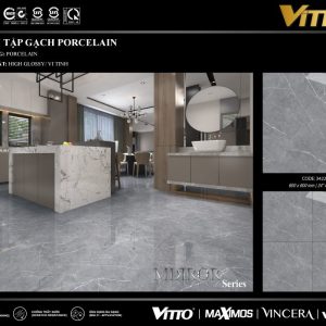 Gạch ốp lát Vitto màu ghi  3422