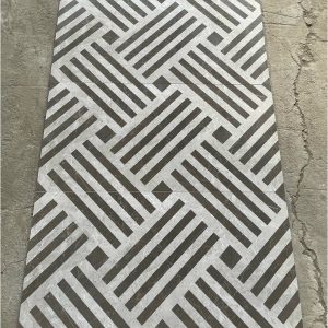 Gạch ốp lát 40x80cm Trung Quốc zixzac nâu xám 4A03