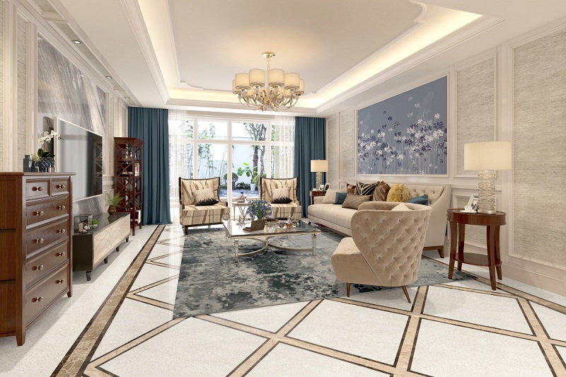 8080Rome-005 Gạch ốp lát men mờ granito xám nhạt Đồng Tâm 80×80 GRANITE 8080ROME005-H+