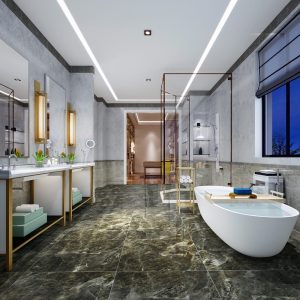 Gạch ốp lát màu nâu đen vân đá 80×80 Đồng Tâm GRANITE 8080STONE005