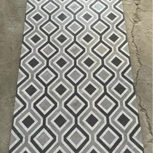 Gạch ốp lát 40x80cm Trung Quốc hình thoi đen trắng 8427C