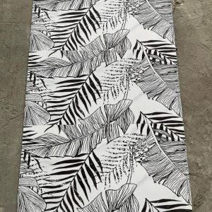 Gạch ốp lát 40x80cm Trung Quốc cỏ lá đen trắng 8602