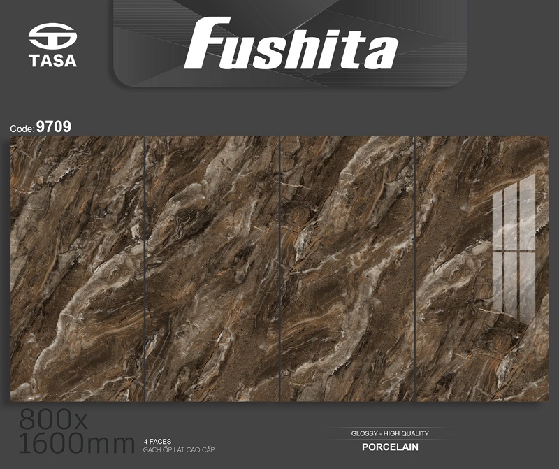 Gạch ốp lát 80x160cm Tasa vân đá vàng nâu 9709 1 Gạch ốp lát 80x160cm Tasa vân đá vàng nâu 9709