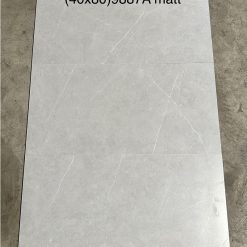 Gạch nhập khẩu Trung Quốc 40x80 ghi sáng chớp trắng HM9887A