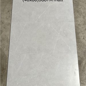 Gạch nhập khẩu Trung Quốc 40x80 ghi sáng chớp trắng HM9887A