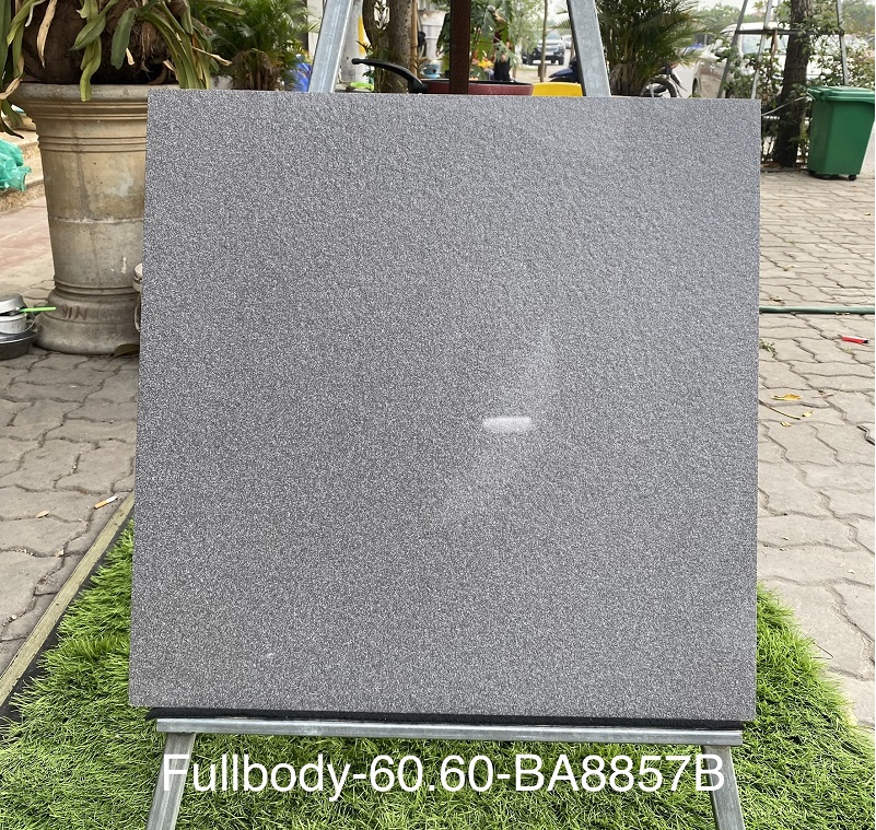 Gạch nhập khẩu Ấn Độ 60x60cm vân đá sần ghi đậm BA8857A 1 Gạch nhập khẩu Ấn Độ 60x60cm vân đá sần ghi đậm BA8857A