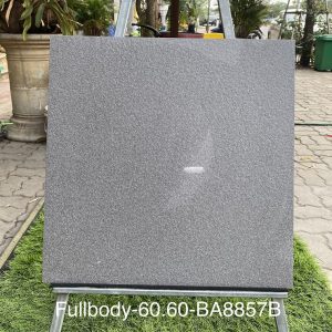Gạch nhập khẩu Ấn Độ 60x60cm vân đá sần ghi đậm BA8857A