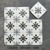 Gạch ốp lát 20x20cm Trung Quốc nền trắng hoa xám DS2903