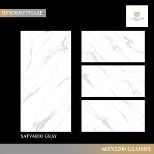 Gạch nhập khẩu Ấn Độ 60x120cm SATVARIO GRAY