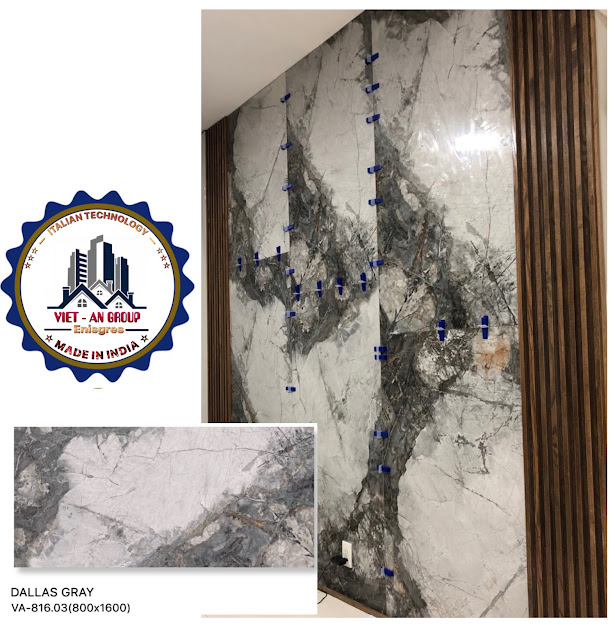 Gạch nhập khẩu Ấn Độ 80x160cm vân đá đen trắng SM03 1 Gạch nhập khẩu Ấn Độ 80x160cm vân đá đen trắng SM03