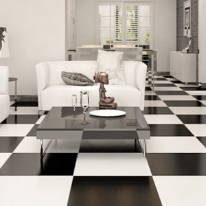 Gạch lát nền caro đen trắng 60×60 CMC KC 66000