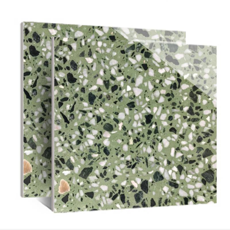 Gạch ốp lát Terrazzo kích thước 600x600xmm màu xanh JC0838