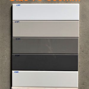 Gạch thẻ trang trí ốp tường 75x300mm màu trắng, ghi, đen M7530