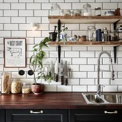 Gạch thẻ ốp tường nhập khẩu vát cạnh trắng KT 75x300mm HM-GNK019