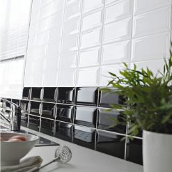 Gạch thẻ ốp tường nhập khẩu vát cạnh trắng KT 75x300mm HM-GNK019