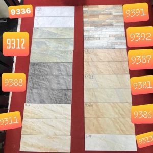 Gạch thẻ ốp tường trang trí nhập khẩu các màu 9x30cm HM-0930