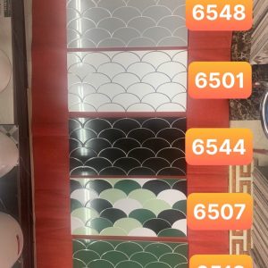 GẠCH VẢY CÁ  30×60CM MÀU TRẮNG – XANH – ĐEN – XAM -PHA TRỘN MÀU