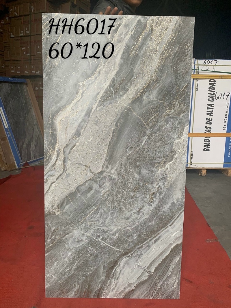 Gạch nhập khẩu Trung Quốc 60x120cm khắc kim vân đá xám trắng HH6017 1 Gạch nhập khẩu Trung Quốc 60x120cm khắc kim vân đá xám trắng HH6017