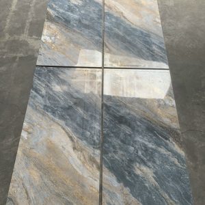 Gạch nhập khẩu Trung Quốc 60x120cm khắc kim vân đá xanh vàng HH6011
