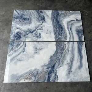 Gạch nhập khẩu Trung Quốc 60x120cm vân đá xanh trắng HM785