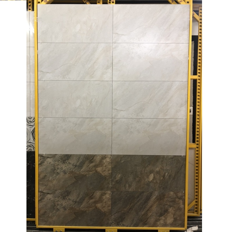 Gạch nhập khẩu Ấn Độ 40x80cm vân đá nâu đậm HM081 1 Gạch nhập khẩu Ấn Độ 40x80cm vân đá nâu đậm HM081
