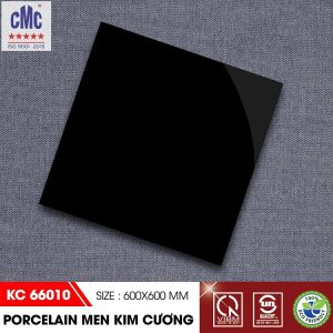 Gạch lát nền caro đen trắng 60×60 CMC KC 66010