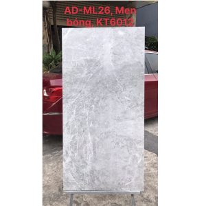 Gạch nhập khẩu Ấn Độ 60x120cm vân đá ghi sáng HM26