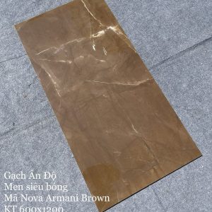 Gạch nhập khẩu Ấn Độ 60x120cm Nova Arami Brown