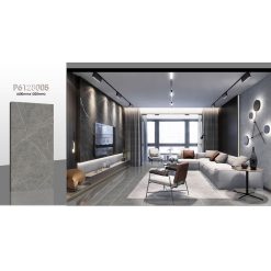 Gạch lát nền ốp tường Ý Mỹ 600×1200 vân đá ghi P6128005