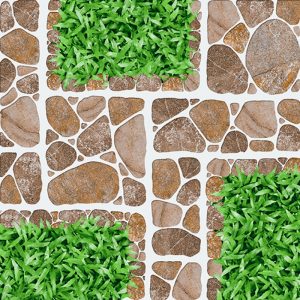Gạch ốp lát sân vườn 40×40 giả cỏ Prime 2509
