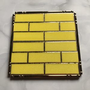 Gạch ốp trang trí màu vàng 15x30cm HM-016G