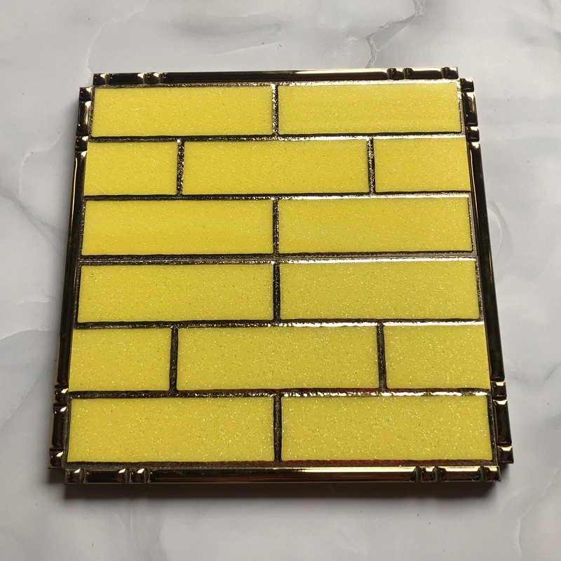 016g. Gạch ốp trang trí màu vàng 15x30cm HM-016G