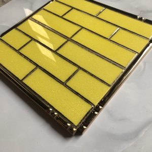Gạch ốp trang trí màu vàng 15x30cm HM-016G